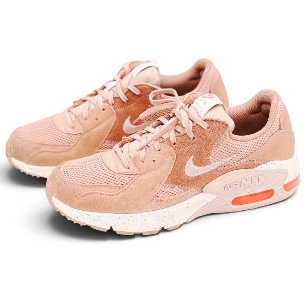 Nike Air Max Excee Women's 10 Rose Whisper Pink Suede Mesh Lace Shoes CD5432-603